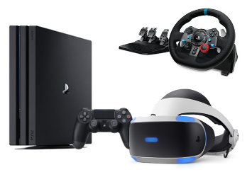 Pakiet Sony PlayStation 4 + kierownica lub gogle VR